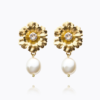 Blossom pearl earrings crystal