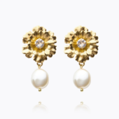 Blossom pearl earrings crystal