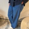 Flaire smocking denim pant