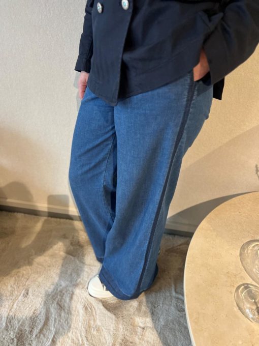 Flaire smocking denim pant