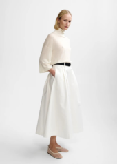 Anna cotton skirt white