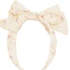 Tiny blossom double bow headband