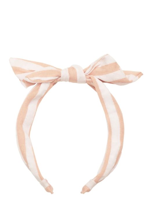 Wide stripe tie headband