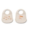 Tilda printed bib 2 pack dream/ecru