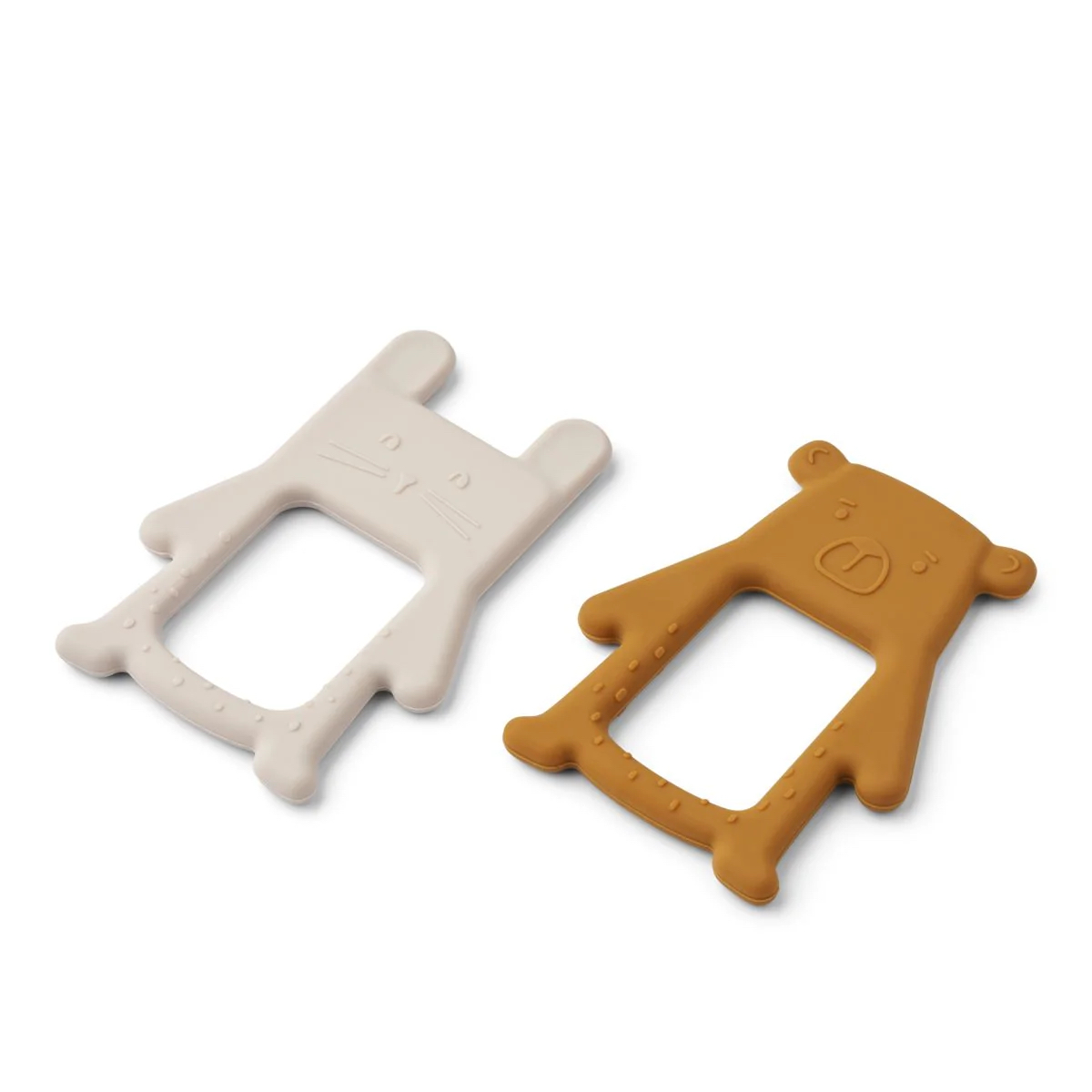 Jonathan classic teether 2 pack sandy/golden caramel