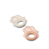 Rita elephant cooling teether 2 pack pale tuscany/sandy