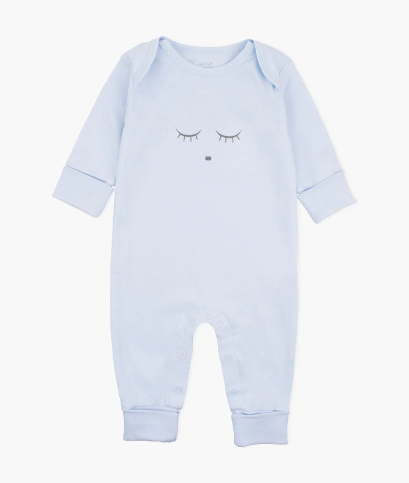 Sleeping cutie coverall blue