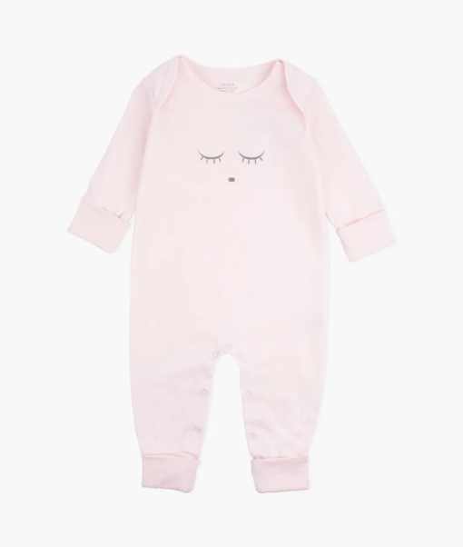 Sleeping cutie coverall pink