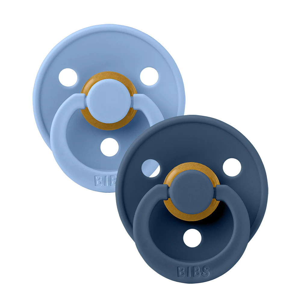 Colour 2pack sky blue/steel blue round 1 0+ months