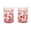 Glitter cups strawberry 2pack