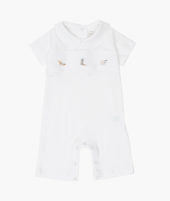 Puppies summer romper white