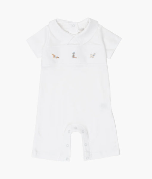 Puppies summer romper white