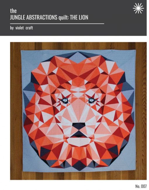 The Jungle Abstractions quilt: The Lion