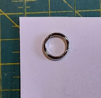 Liten O ring sølv 10mm