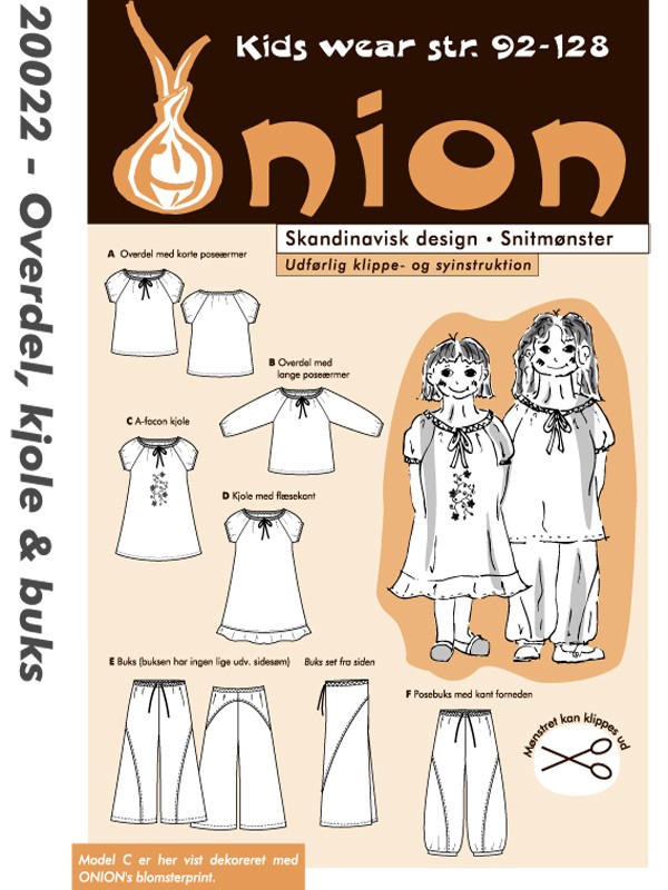 Onion 20022 Overdel, kjole & buks Str 92-128