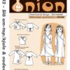Onion 20032 Slå om-top/-kjole & nederdel Str 92-128