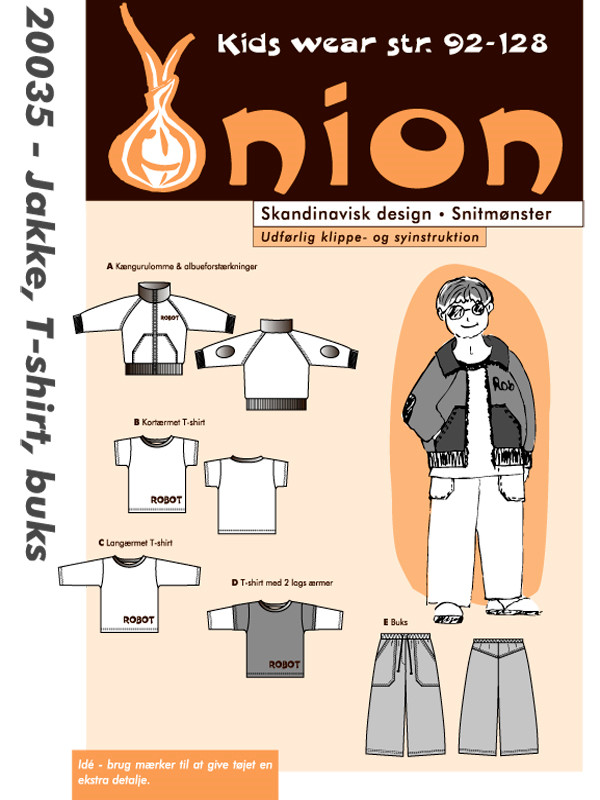 Onion 20035 Jakke, T-shirt og buks Str 92-128