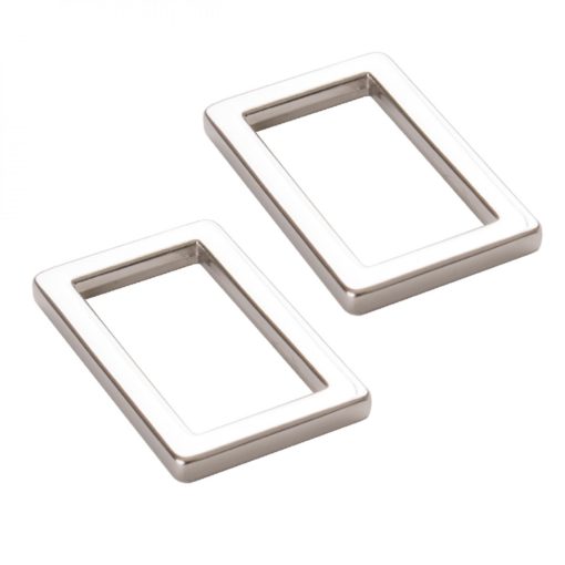 ByAnnie, 1" Rectangle Rings Nickel, to stk