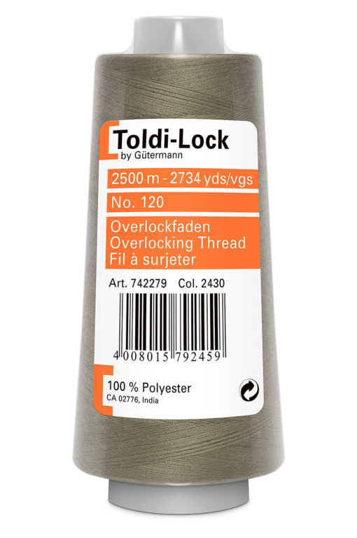 Toldi-Lock muldvarp overlock tråd 2500m