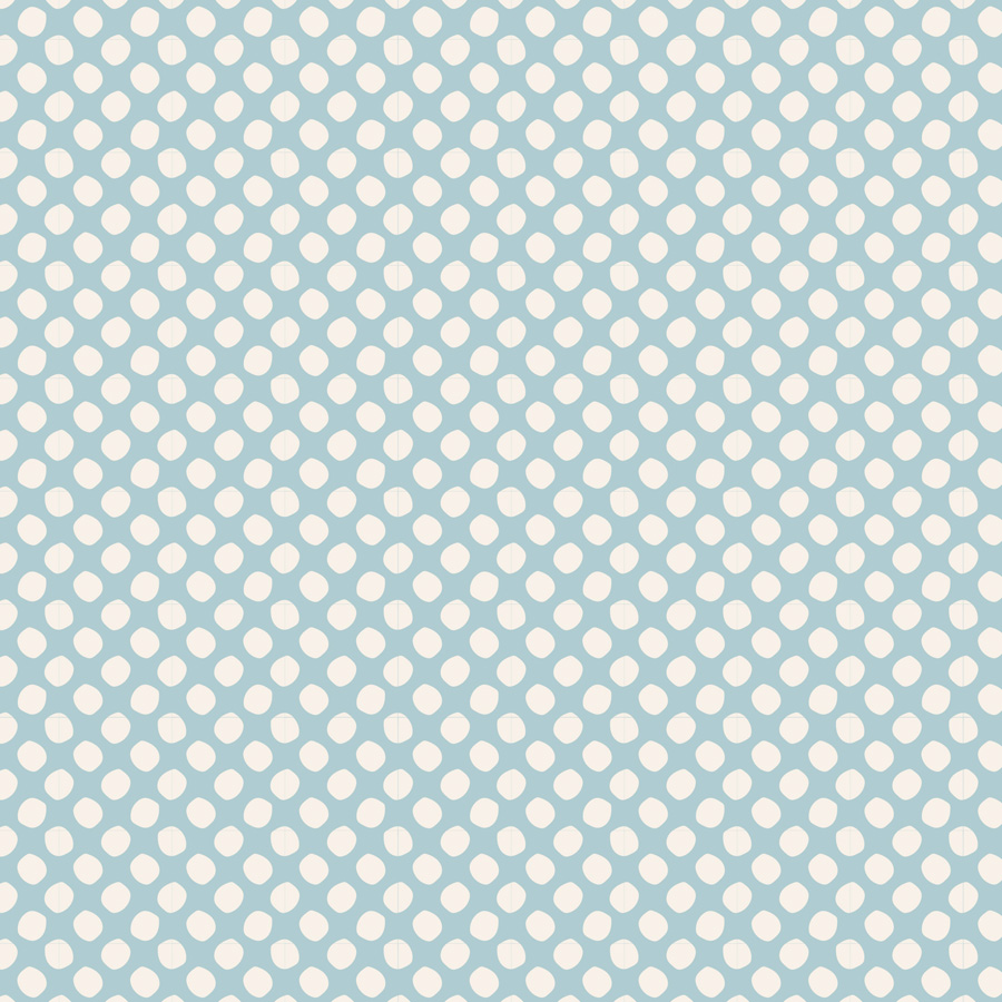 Tilda Paint Dots Light Blue, bit 40 cm