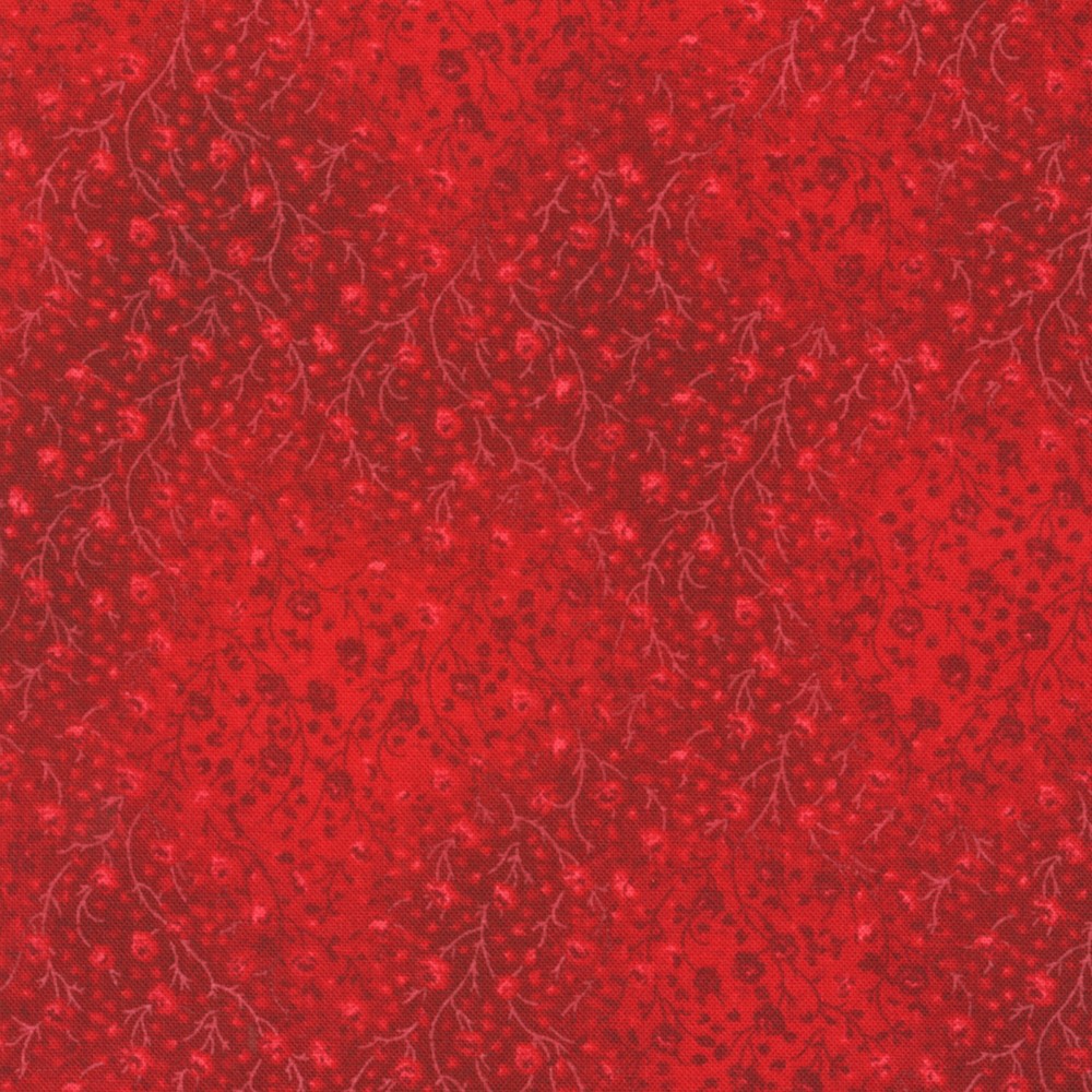 Fusion Crimson, rødt med små blomster