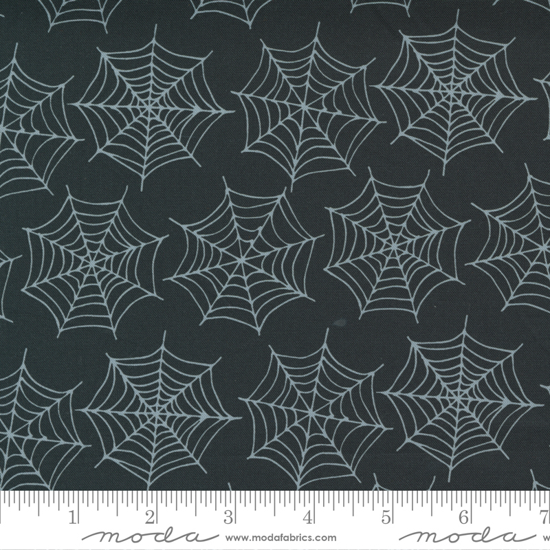 Halloween grått spindelvev på sort