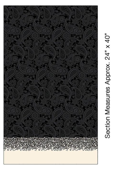 Border Paisley Black