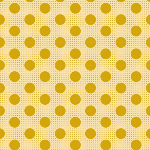 Tilda Medium Dots Flaxen Yellow, bit 50 cm