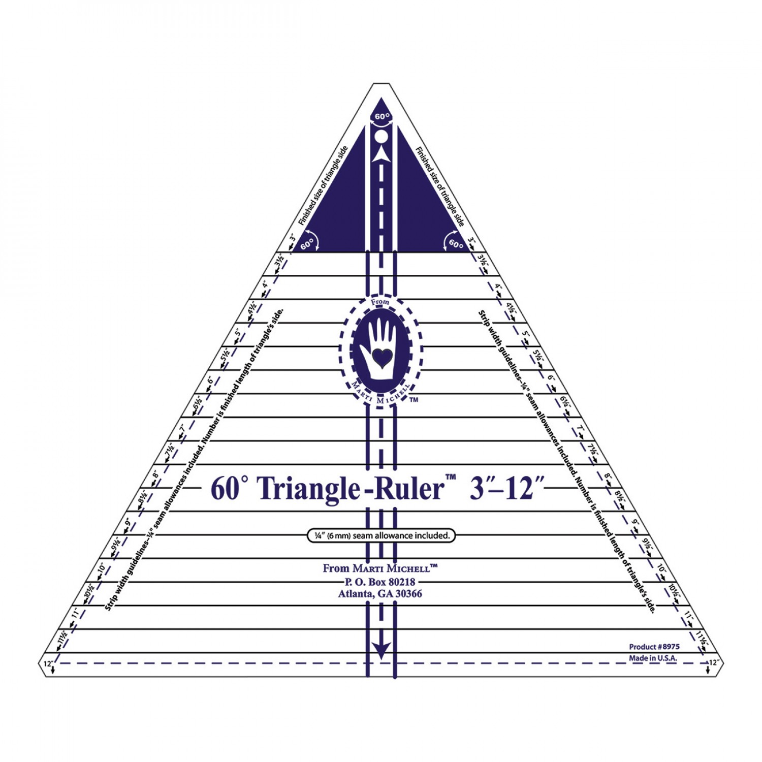 60 graders Triangel-Ruler