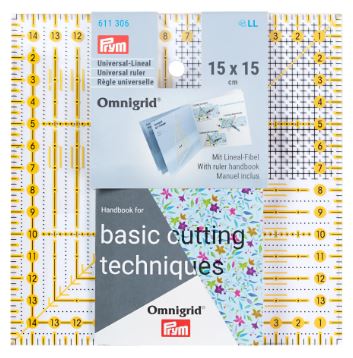 Omnigrid/prym Cm linjal 15 x 15 cm