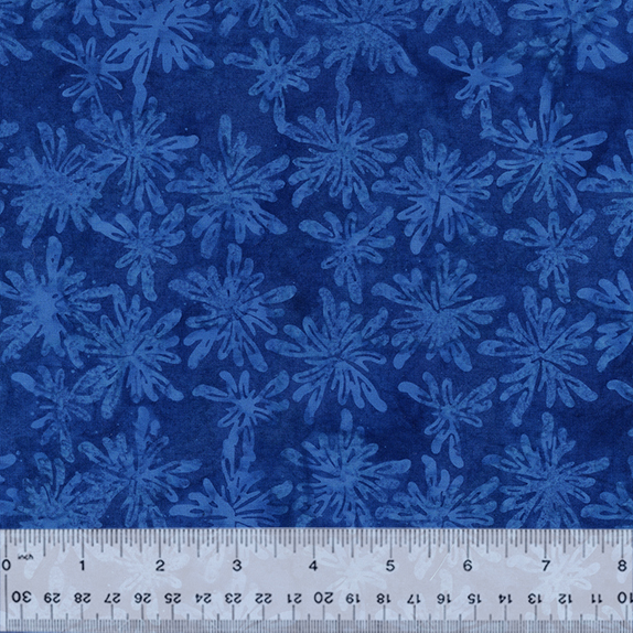 Batikk, Blooms, Ultramarine