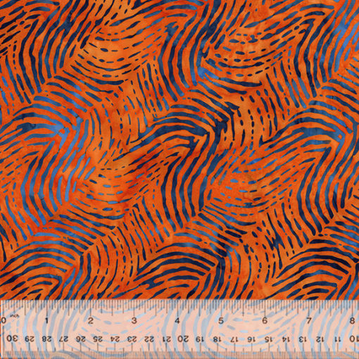 Batikk, Strokes, Orange