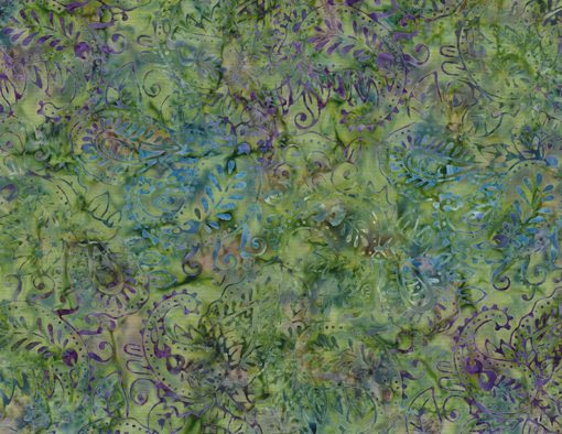 Batikk, Paisley Green/Plum