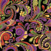 Swirl Paisley Sunset/Black