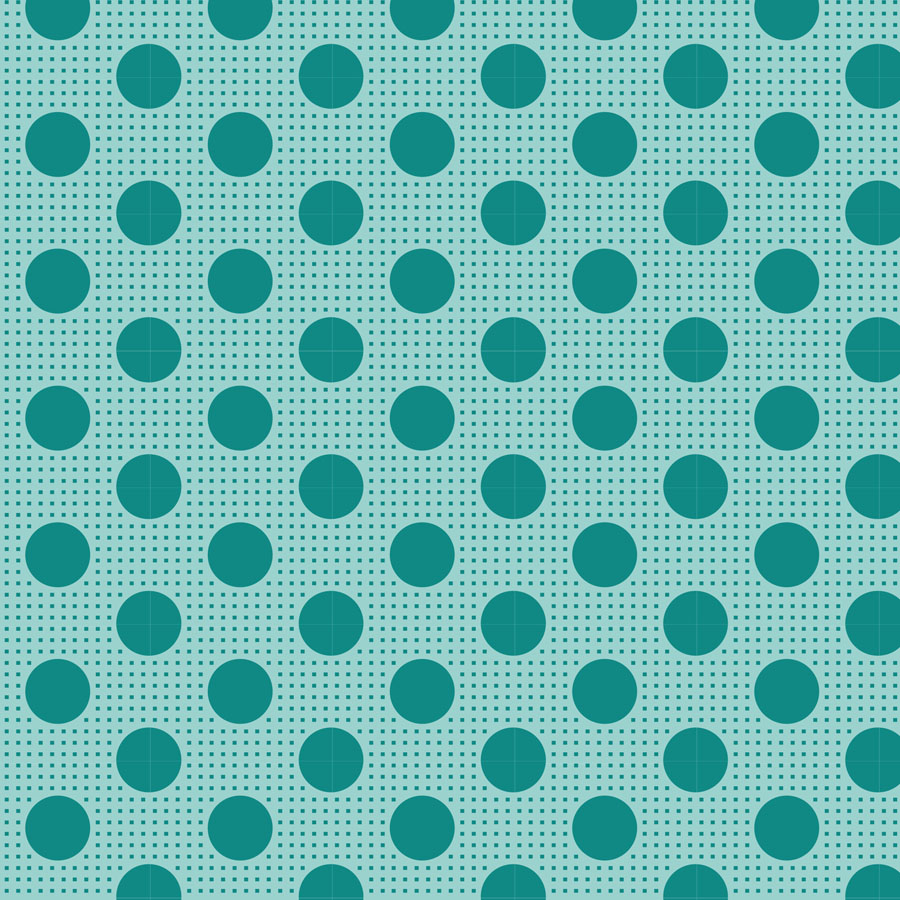 Tilda Medium Dots Dark Teal, biter 50cm