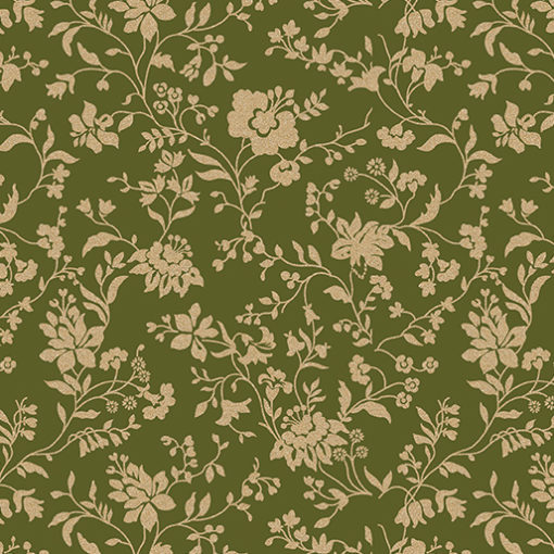 Elegant Filigree Olive Green