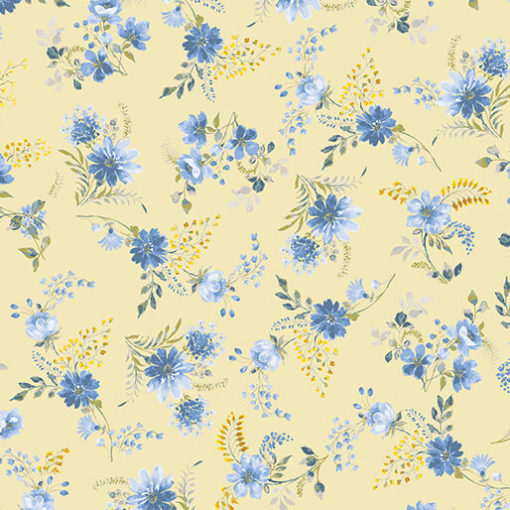 French Meadow Spray Floral Yellow