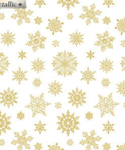 Falling Flakes White/Gold