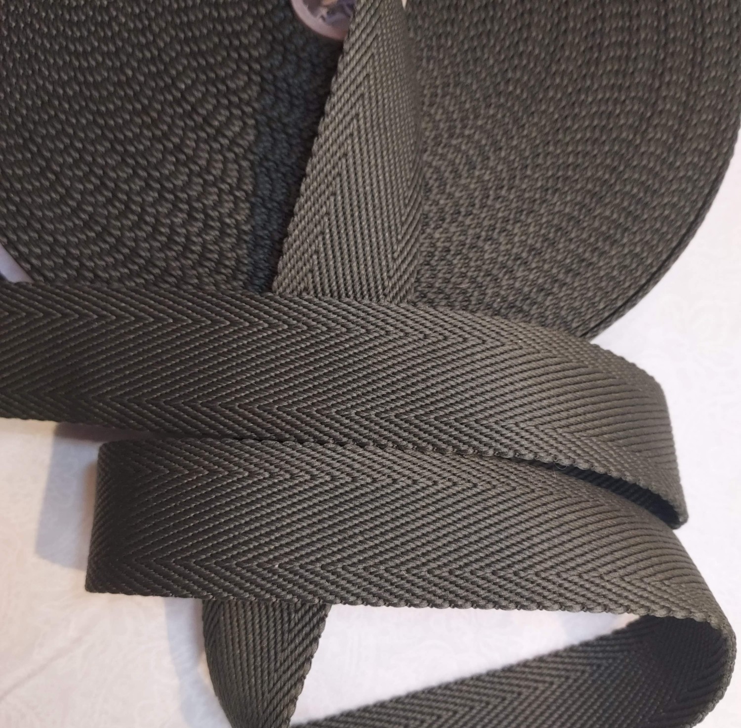 Veskebånd mørk army, 3,8cm
