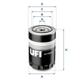 UFI 2310200 Oljefilter – Spin-On, OC59
