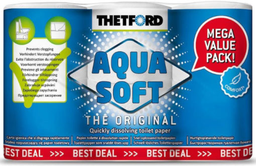 Aqua Soft Toalettpapir 6 pk