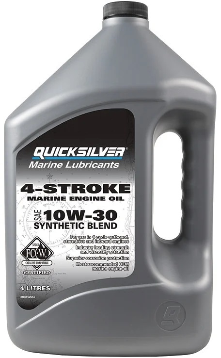 Quicksilver 10W30 4-takts olje syntetisk blanding 1 Liter