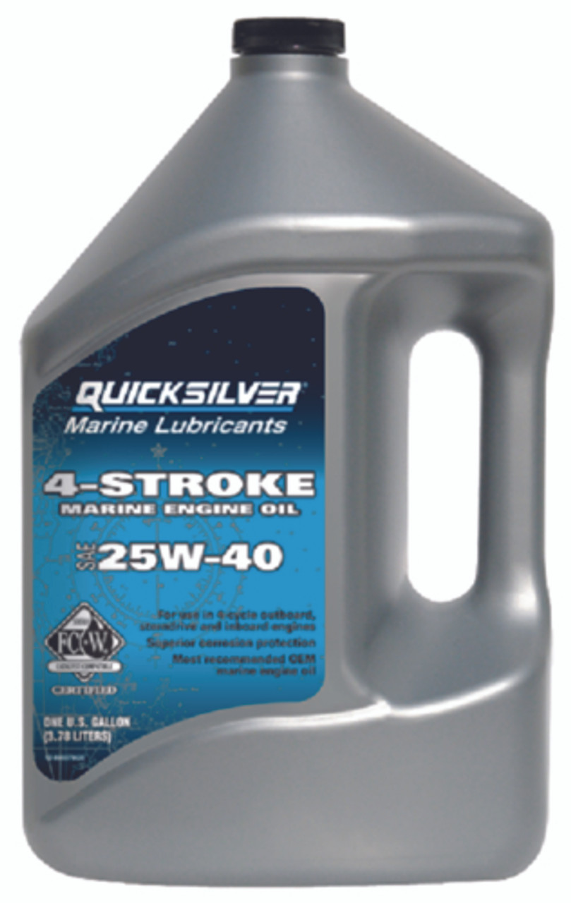 Quicksilver SAE 25W40 Mineralolje 4 liter