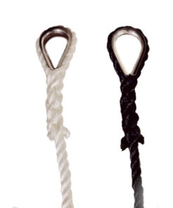 Fortøyningstau 10mm x 4m 3 Slått Mørkeblå, M/kause Syrefast