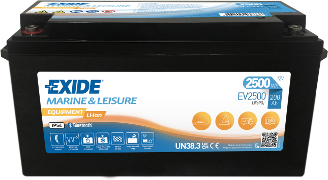 Exide EV2500S Lithium Heat Batteri 200Ah