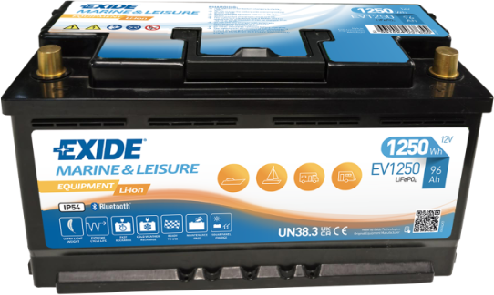 Exide EV1250S Lithium Heat Batteri 96Ah