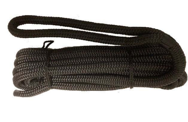 Fortøyningsline 14mm x 4m Flettet Sort