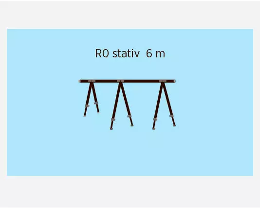R0 Rekkestativ inntil 18 fot, 6m