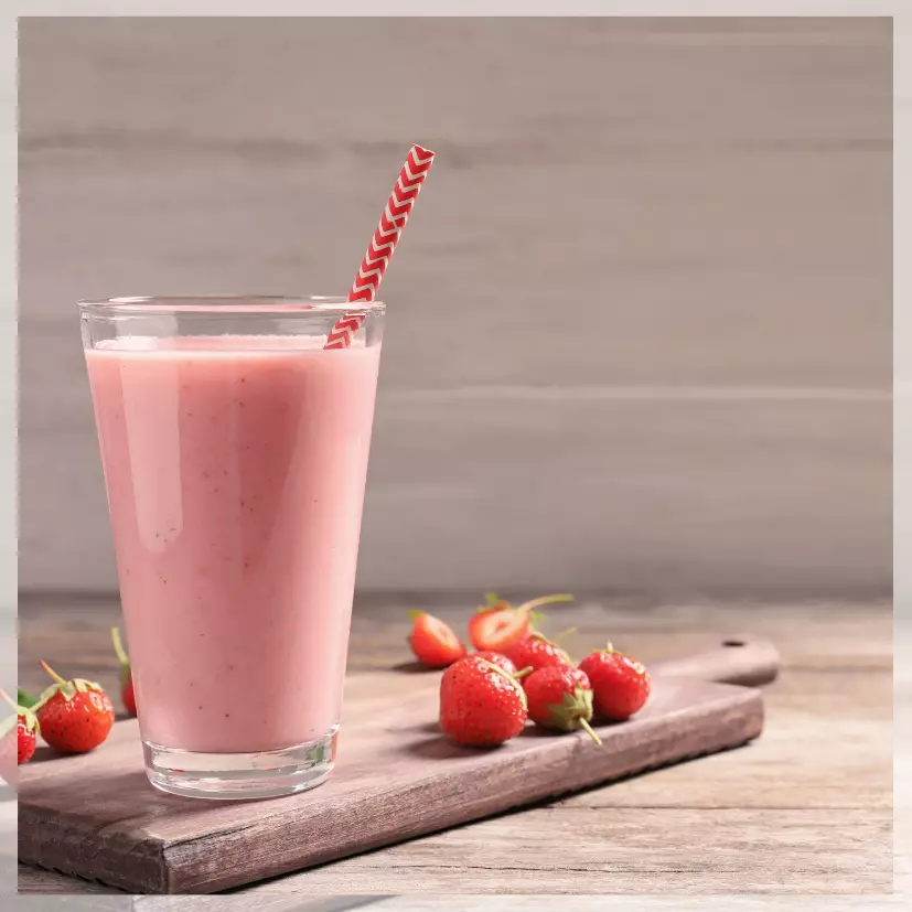 Smoothie med jordbær