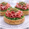 Rundstykke med salami